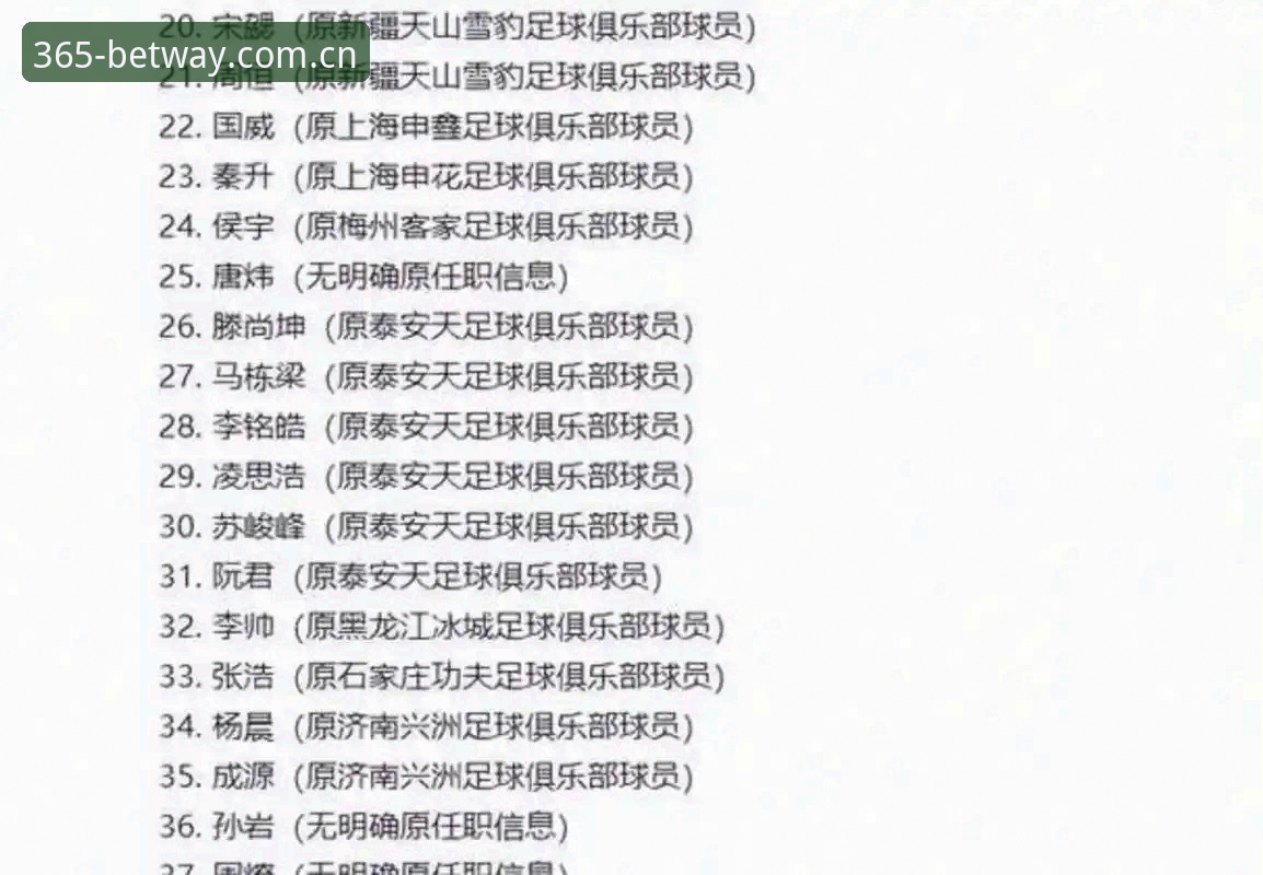 中国足球重磅禁足名单深度评测：行业生态重塑与bet365平台观赛视角下的新格局
